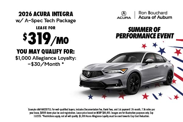2026 Acura Integra w/ A-Spec Package