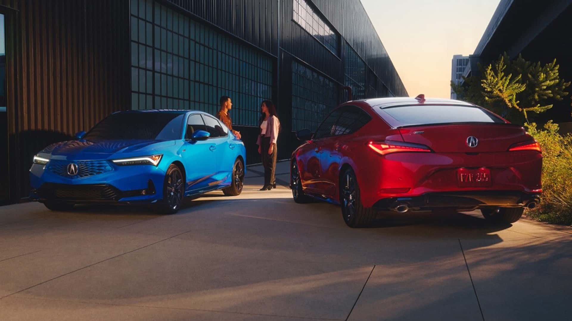 Blue and Red 2026 Acura Integra on Lot