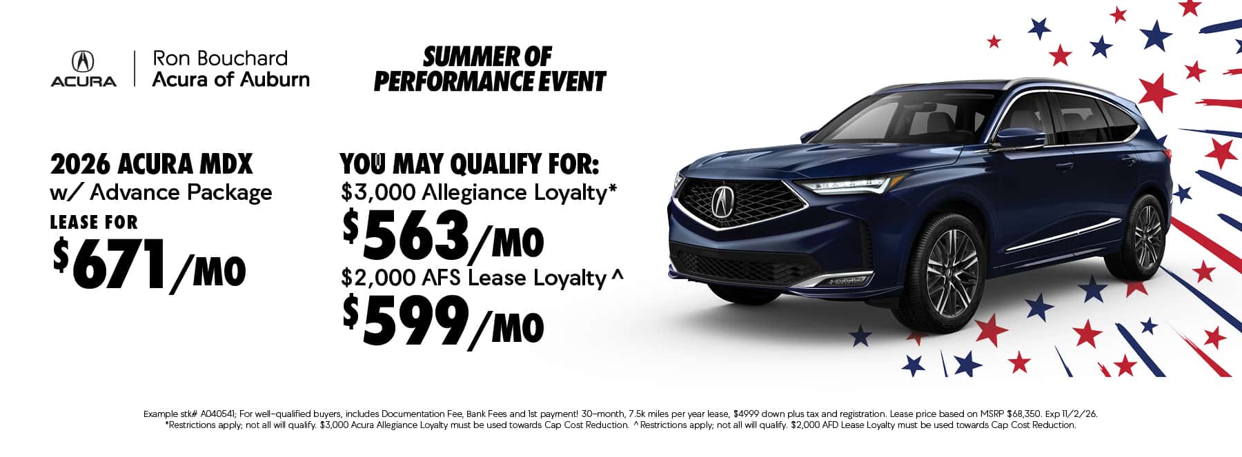 2026 Acura MDX w/ Advance Package