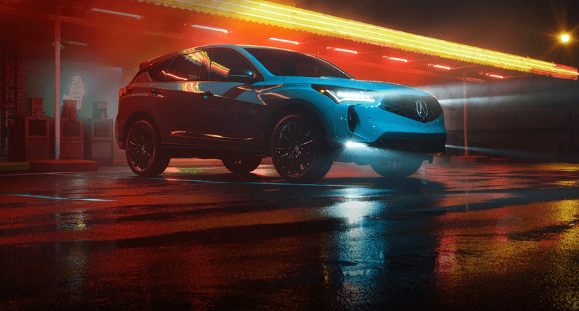 2026 Acura RDX A-Spec exterior styling with 20-inch Shark Gray alloy wheels