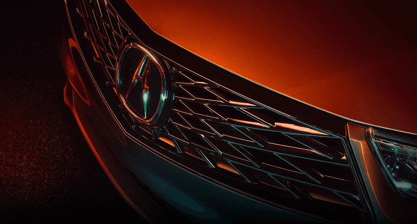 2026 Acura RDX aggressive exterior design with Diamond Pentagon grille