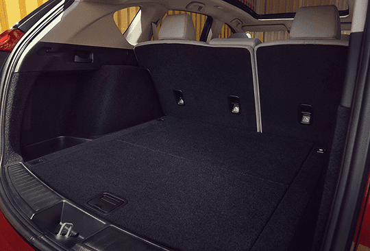 2026 Acura RDX rear cargo space with seats up