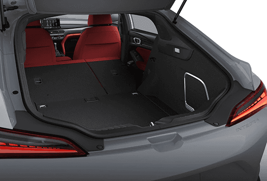 2026 Acura Integra maximum cargo space with rear seats folded flat