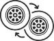 Tire rotation icon