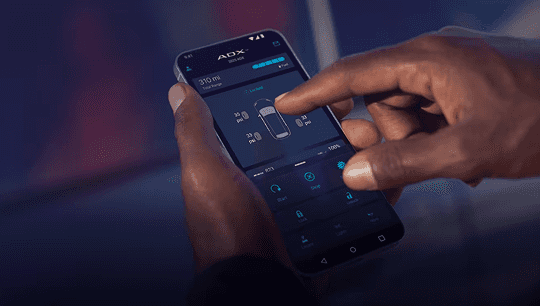 2026 Acura ADX AcuraLink Connected Services on smartphone