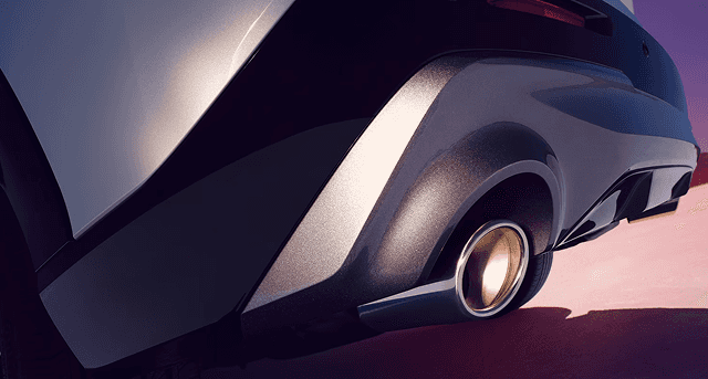 2026 Acura ADX rear bumper and chrome exhaust tip detail