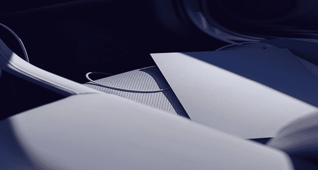 2026 Acura ADX A-Spec dashboard trim detail in gray and blue