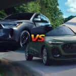 The 2026 Acura RDX for sale in Jacksonville, FL at Hanania Acura of Orange Park being compared to Audi Q5