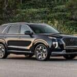 A Pristine 2021 Hyundai Palisade Lounging In A Parking Lot