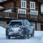 A Car Returning Home In The Winter Snow, Excited For The Upcoming Spring!