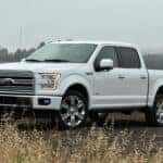 2016 Ford F-150 white driver side