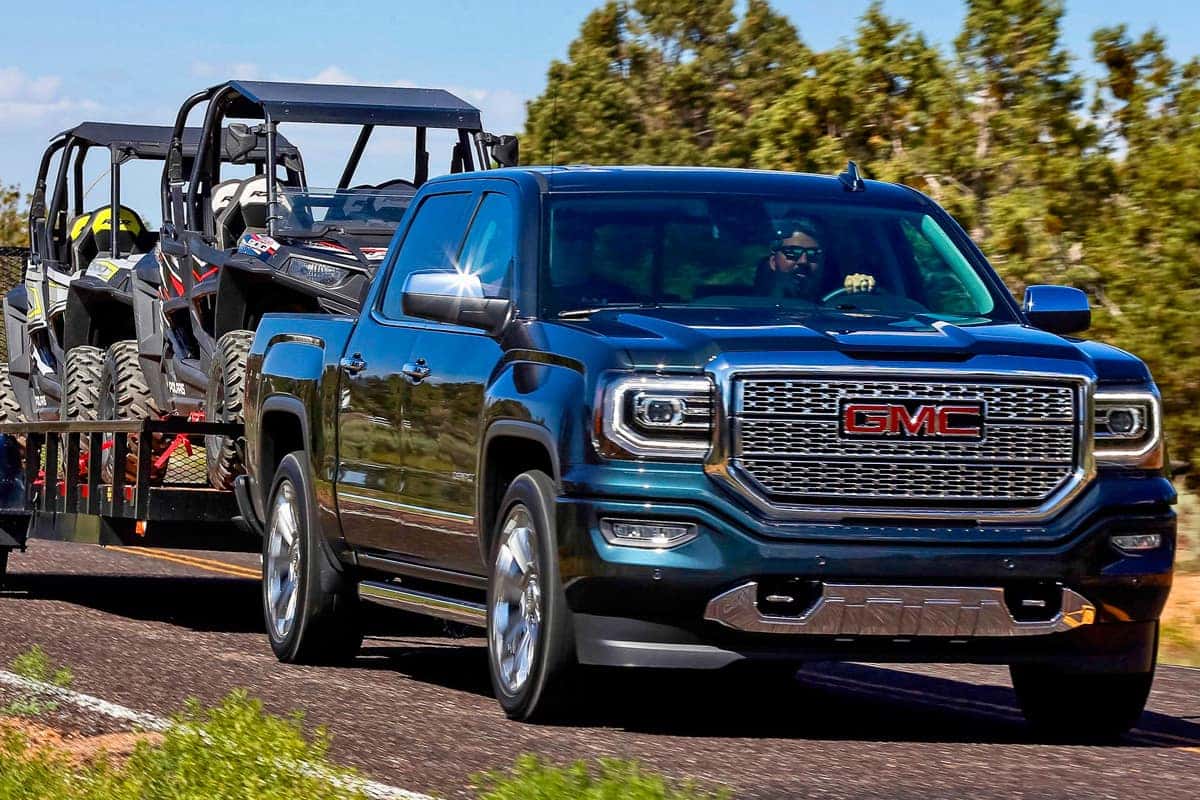 2018 GMC Sierra 1500 towing ATVs