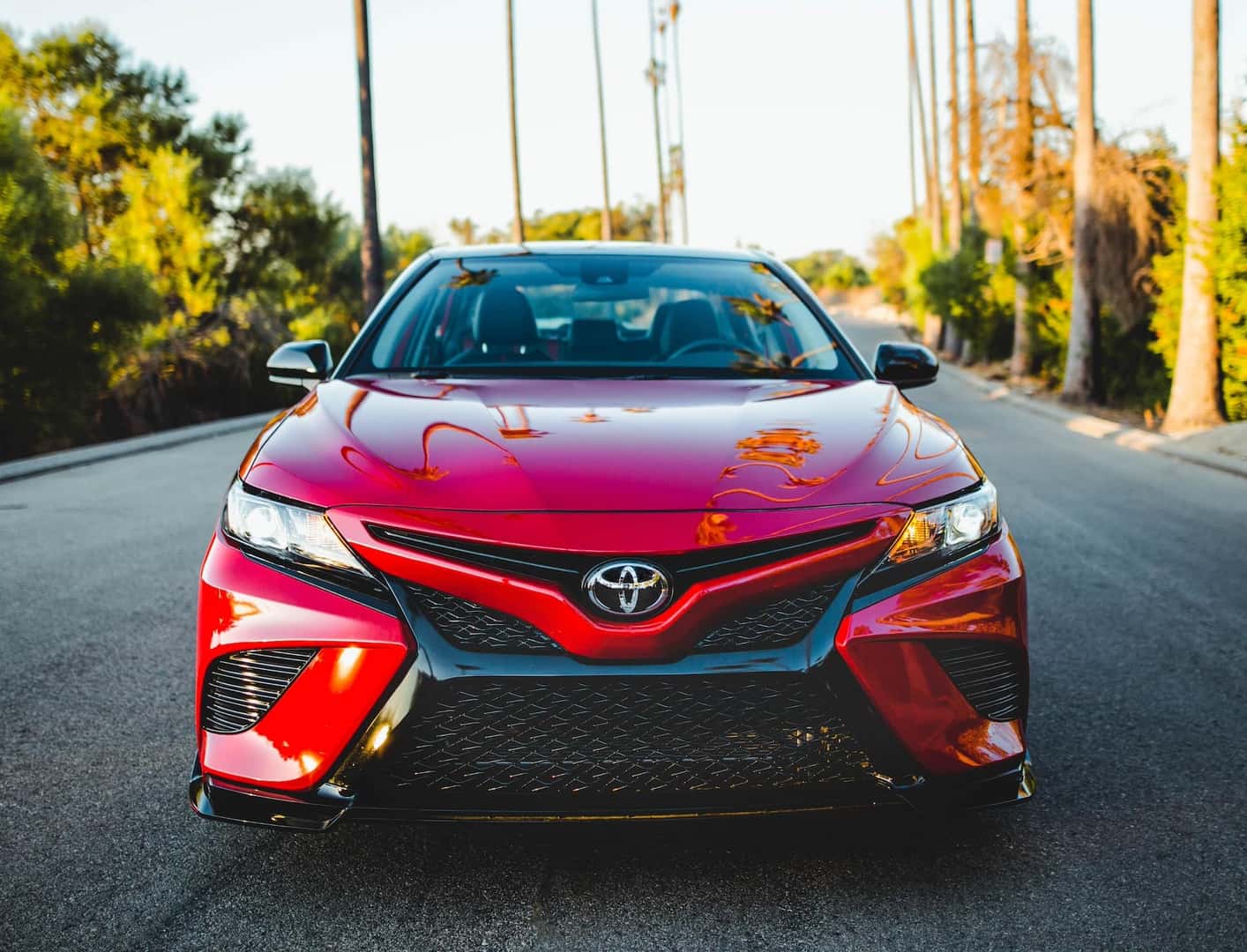 2020 Toyota Camry Supersonic Red front grille