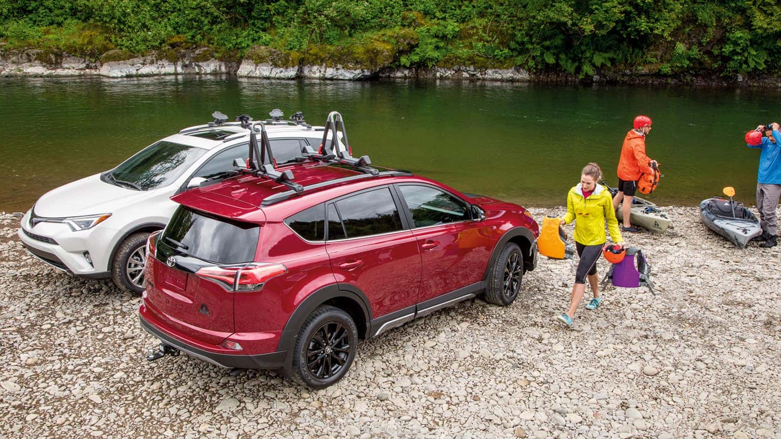 2018 Toyota RAV4 Adventure with kayak rack