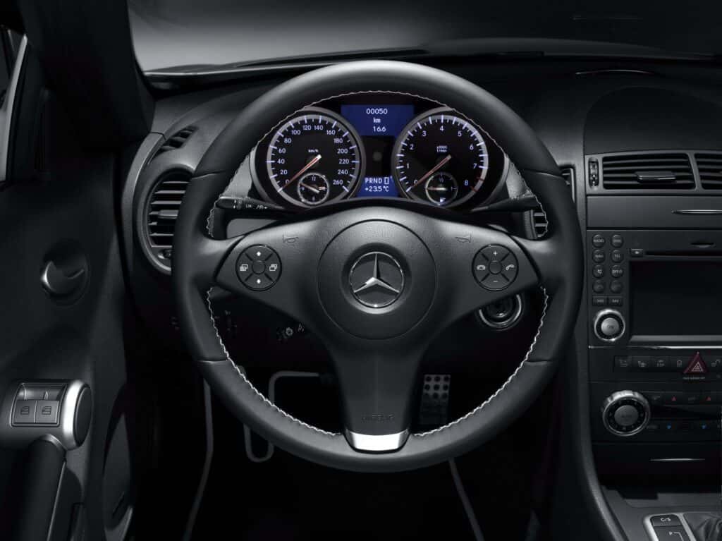 Mercedes Steering Wheel and Gauge Cluster