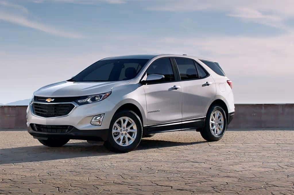 Chevrolet Equinox in White Side View