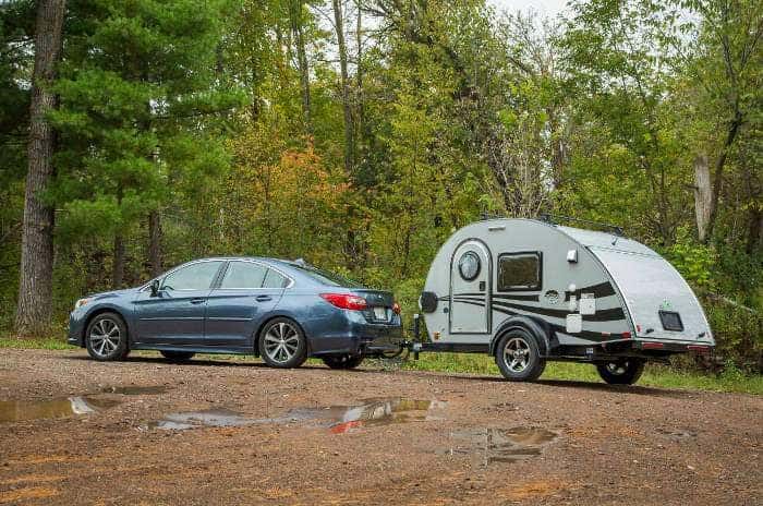 Backing up a Small Trailer Camper with a Car