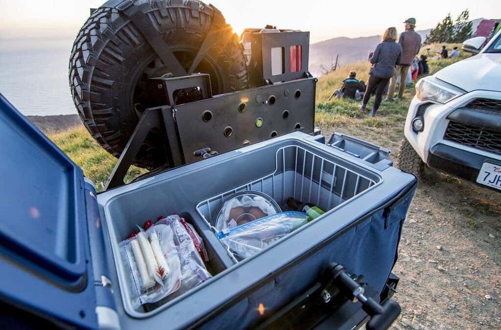 Tailgating with a portable refrigerator