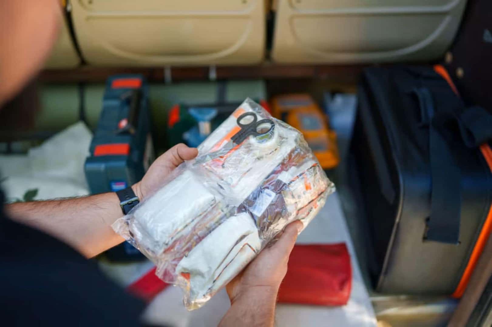 The First Aid Kit, A Part Of The Car's Emergency Kit