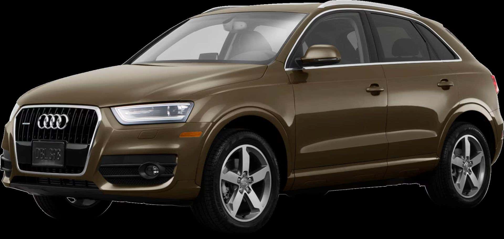 A Photo-Edited Picture Of A 2015 Audi Q3 Photoshopped Into A Black Blackground