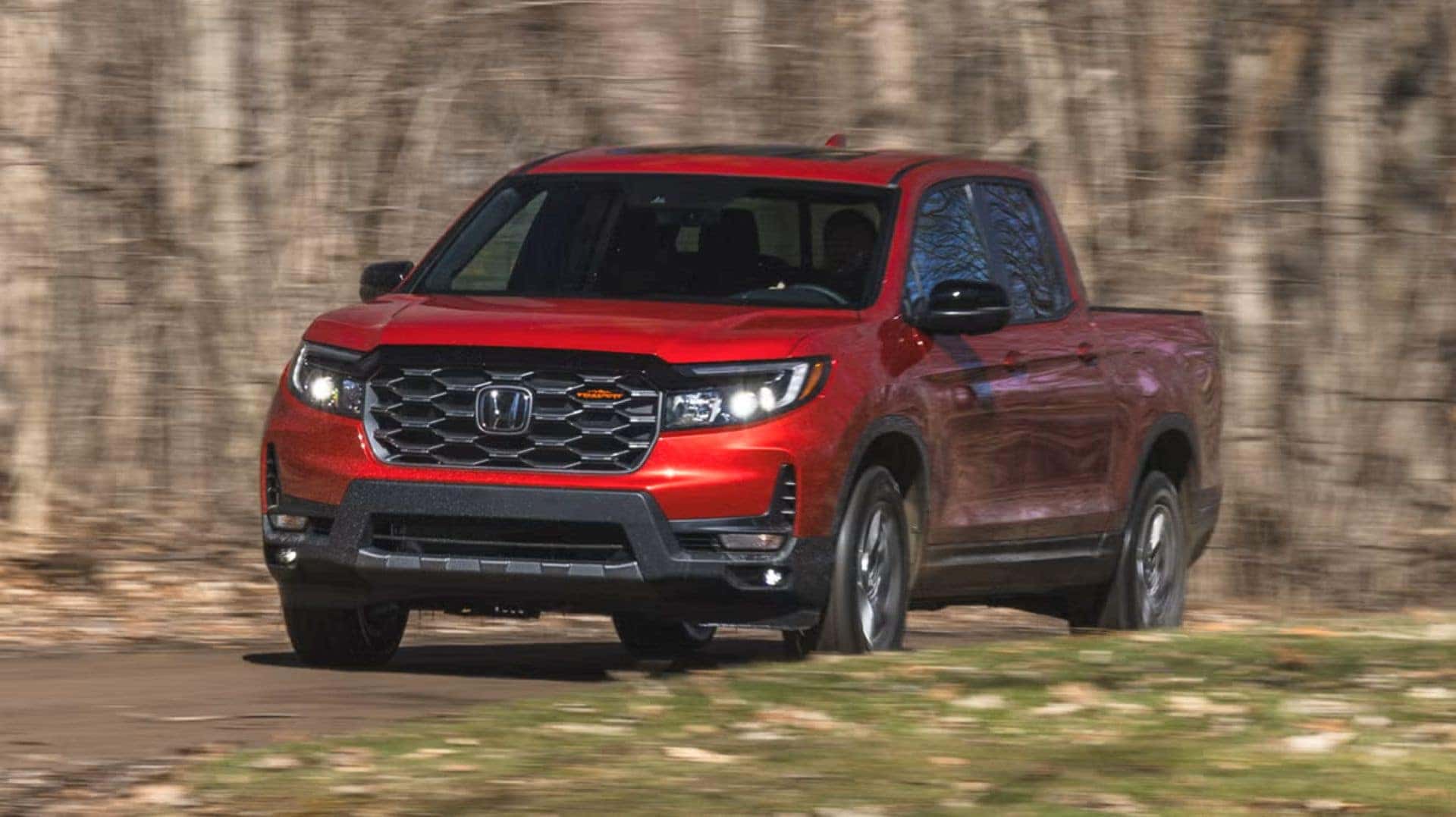 The Stellar 2024 Honda Ridgeline Trailsport, Speeding Offroad Through A Crowded Forest
