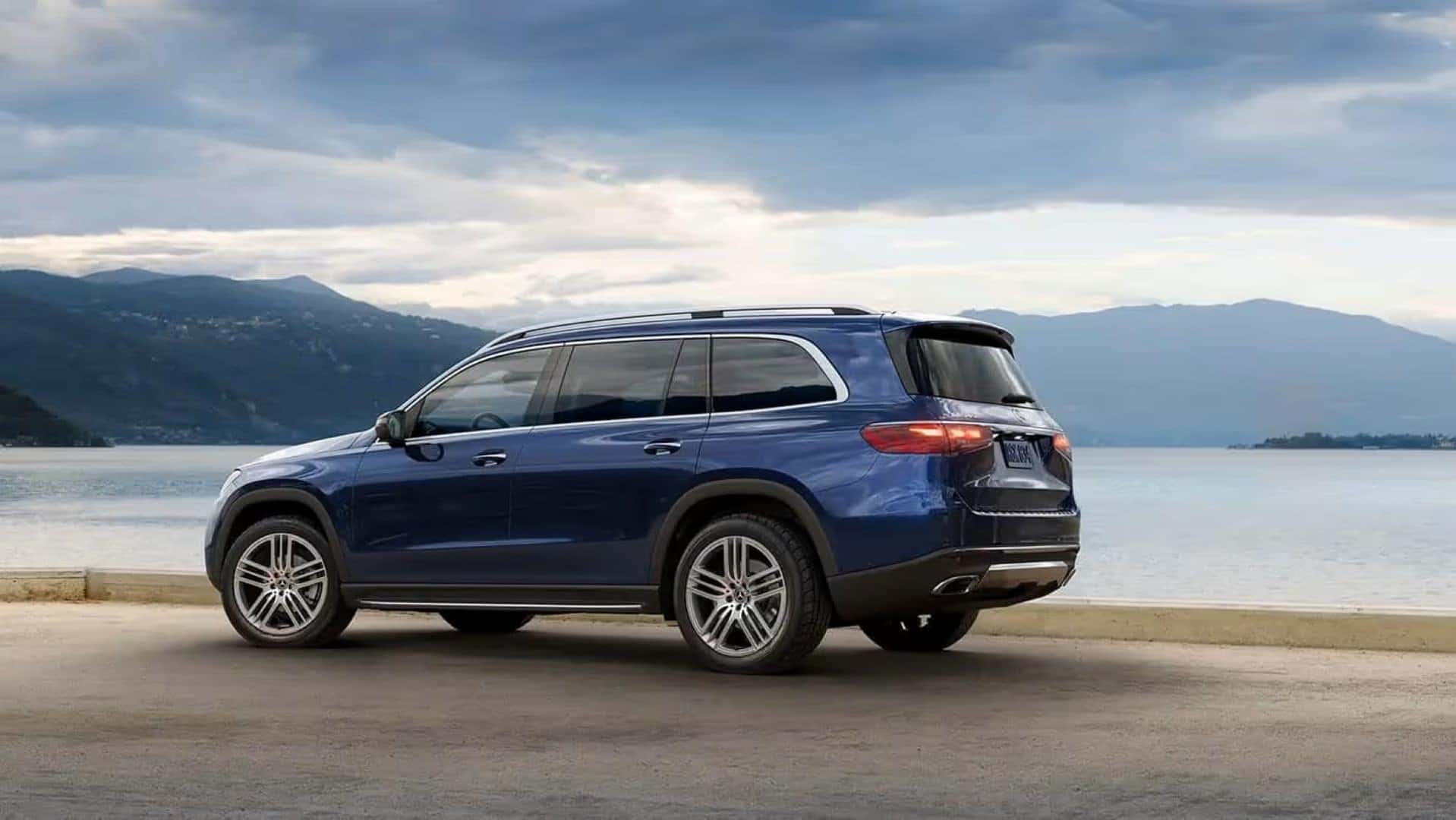 The Blue Side Exterior Of The Comfortable And Roomy 2025 Mercedes Benz