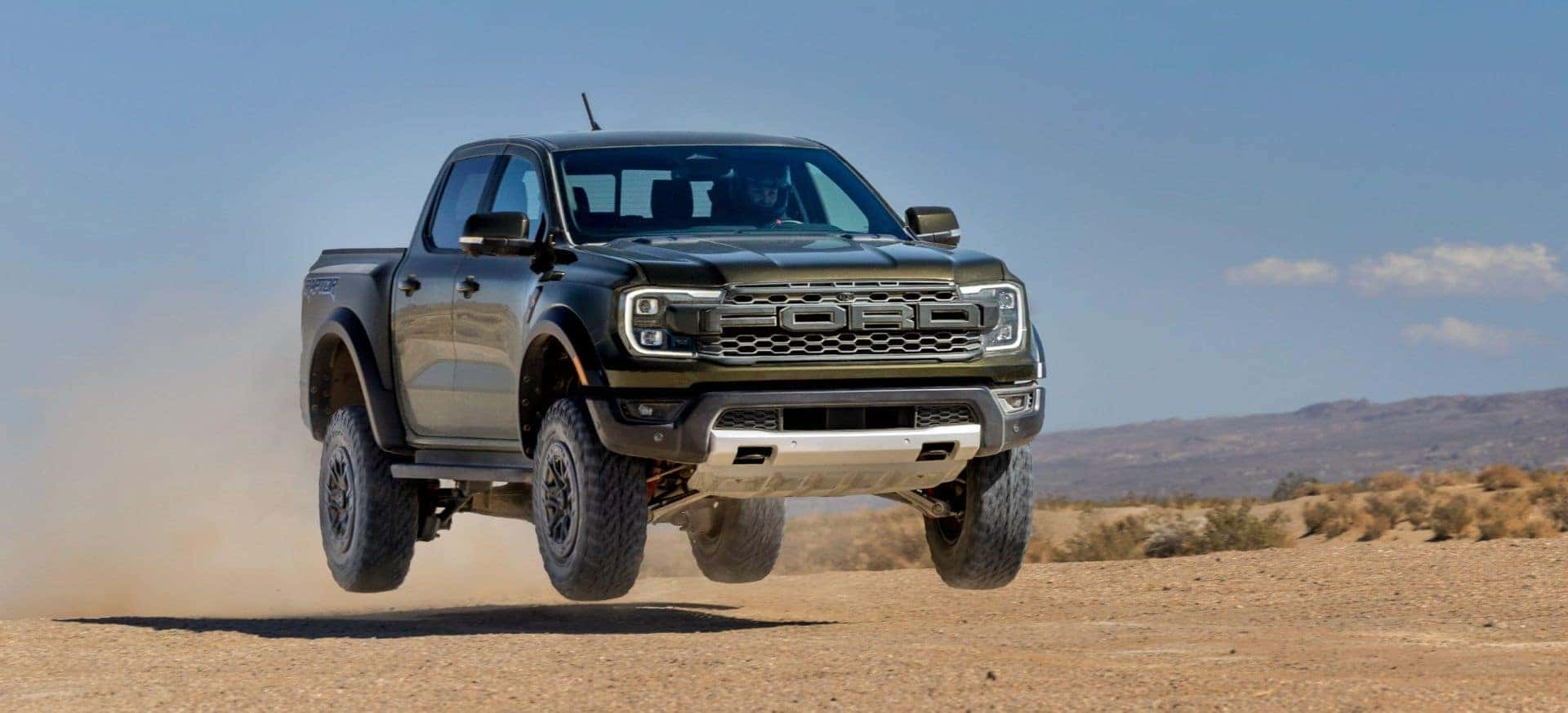 The Spectacular And All-New Ford Ranger Raptor, Flying Through The Air Epically In The Desert