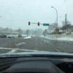 wet and icy roads
