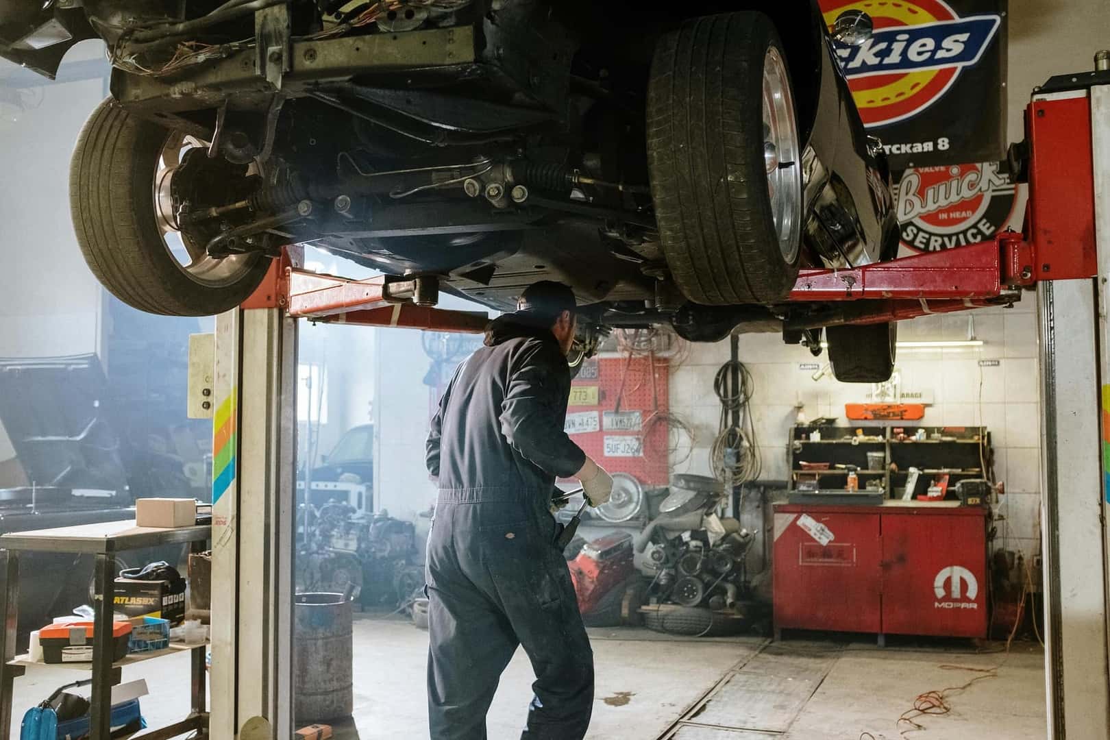 Car on Lift Repair