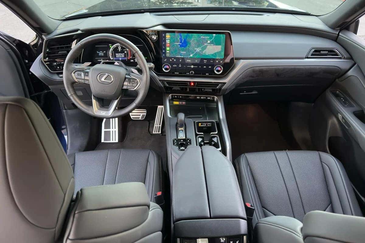 The Ventilated And Heated Front Interior And Leather Upholstered Seats Of The Lexus TX