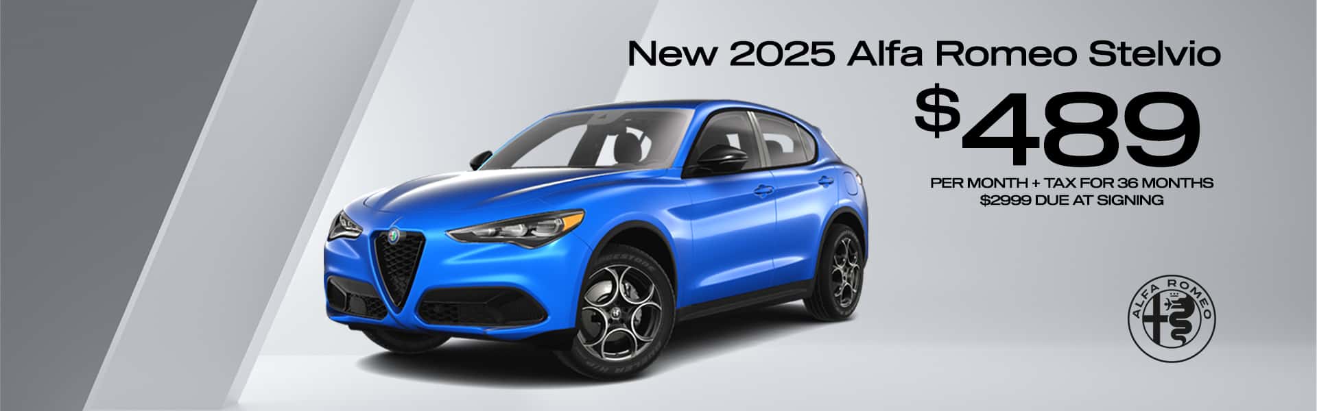 $489 lease offer on 2025 Stelvio