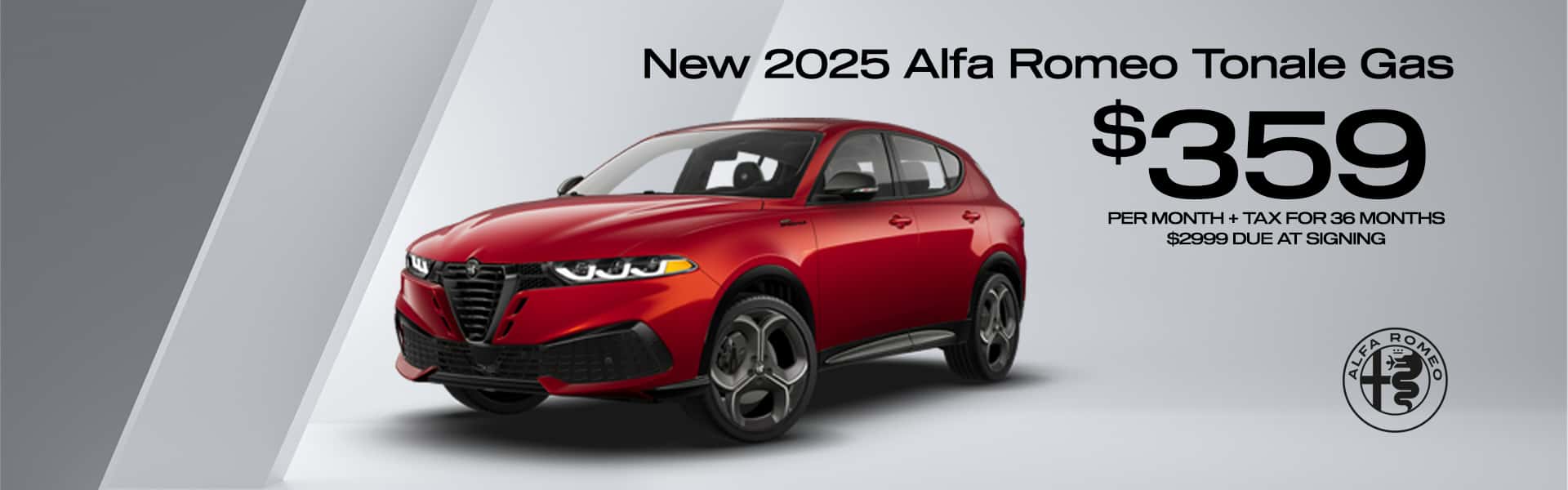$359 lease of on 2025 Tonale Gas model