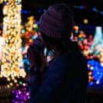 bokeh photography of women near lights