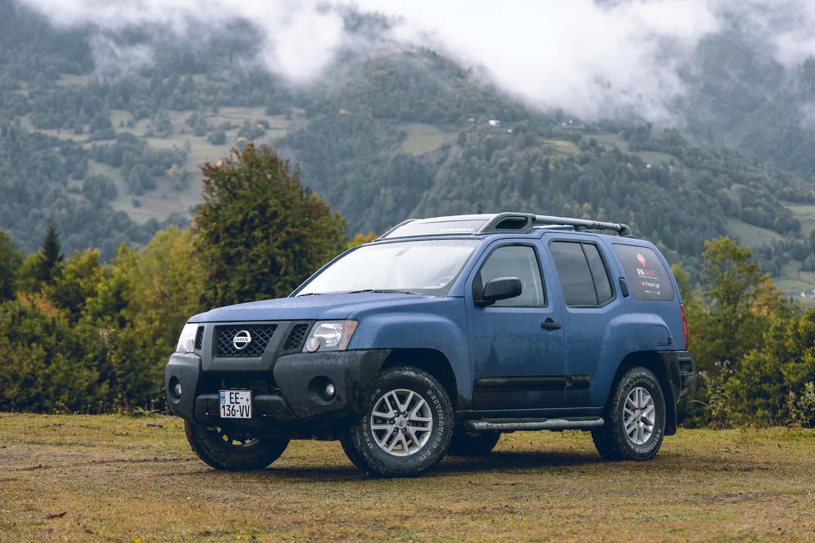 Blue Nissan SUV