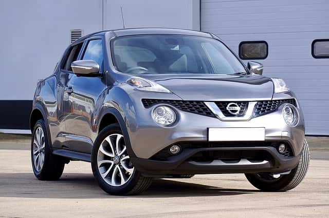 Silver Nissan SUV