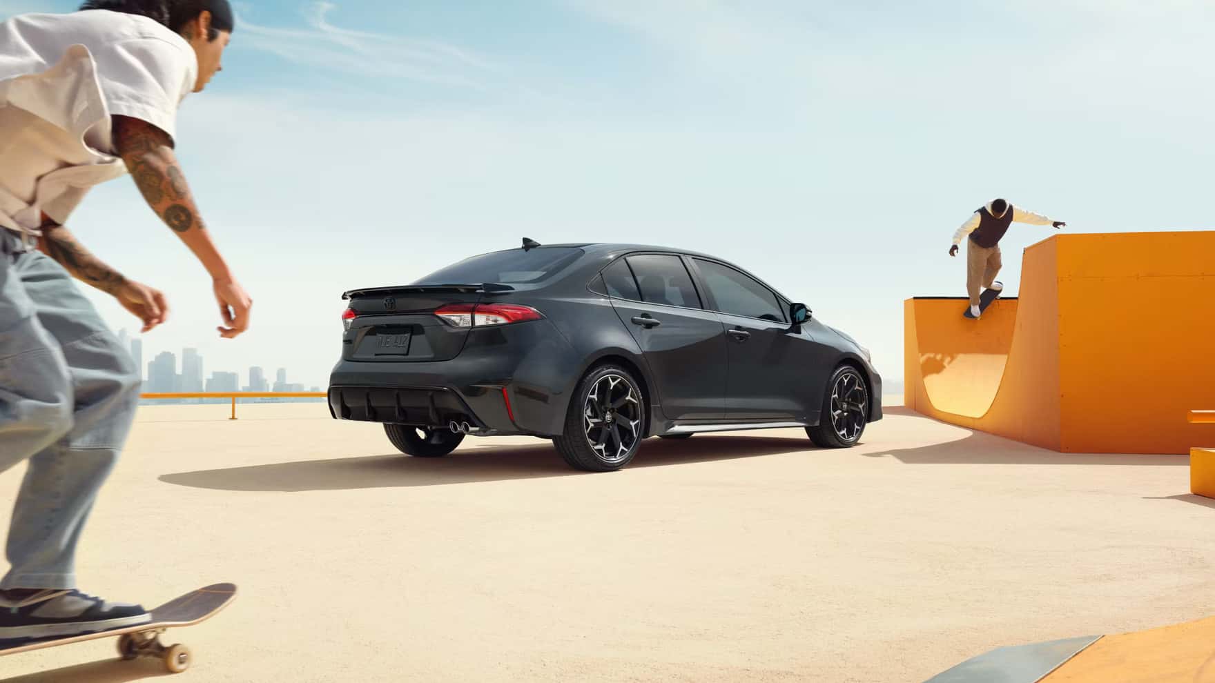 Toyota Corolla sedan parked outdoors
