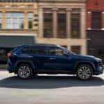 Toyota RAV4 driving on a road