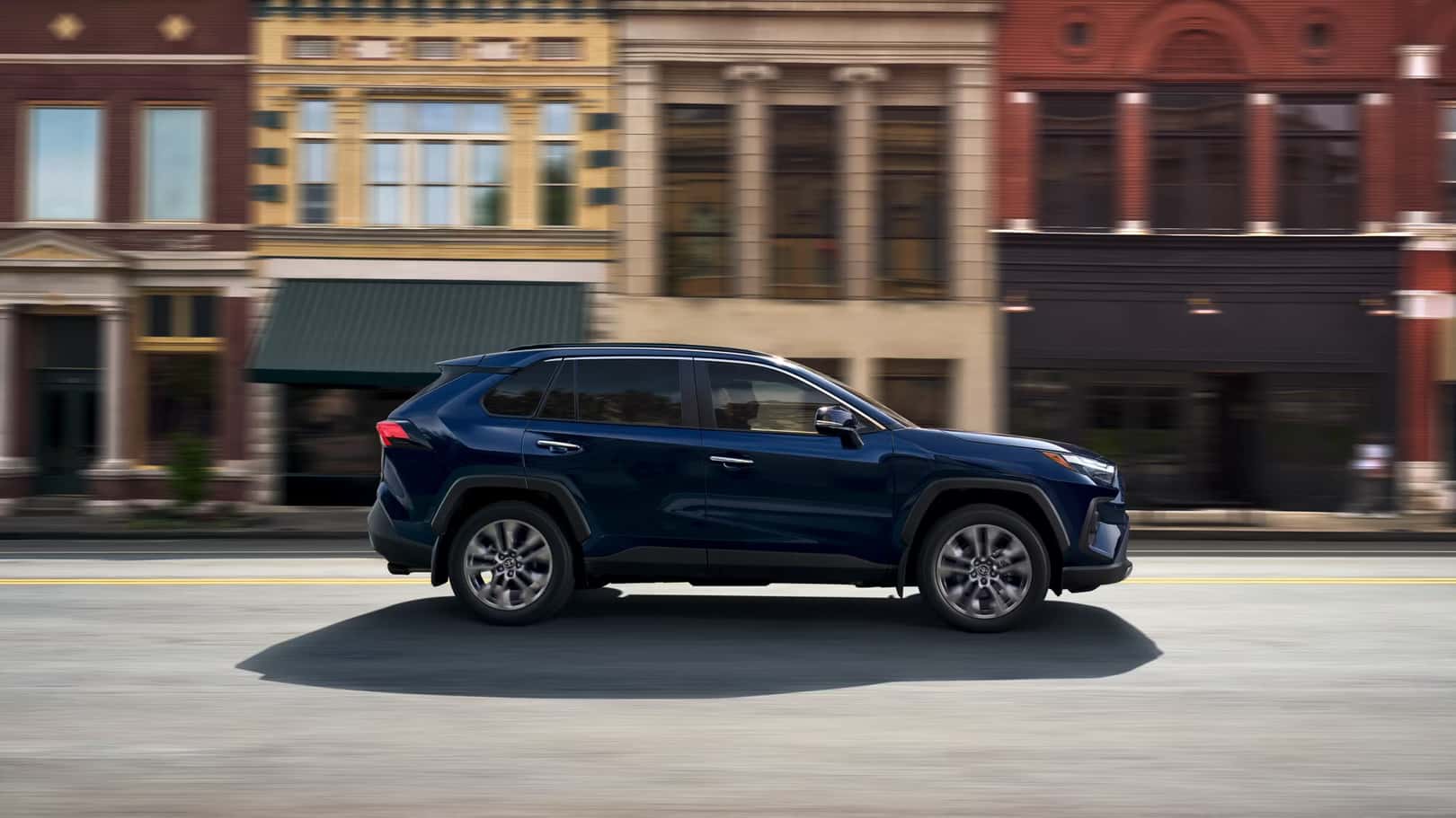 Toyota RAV4 driving on a road