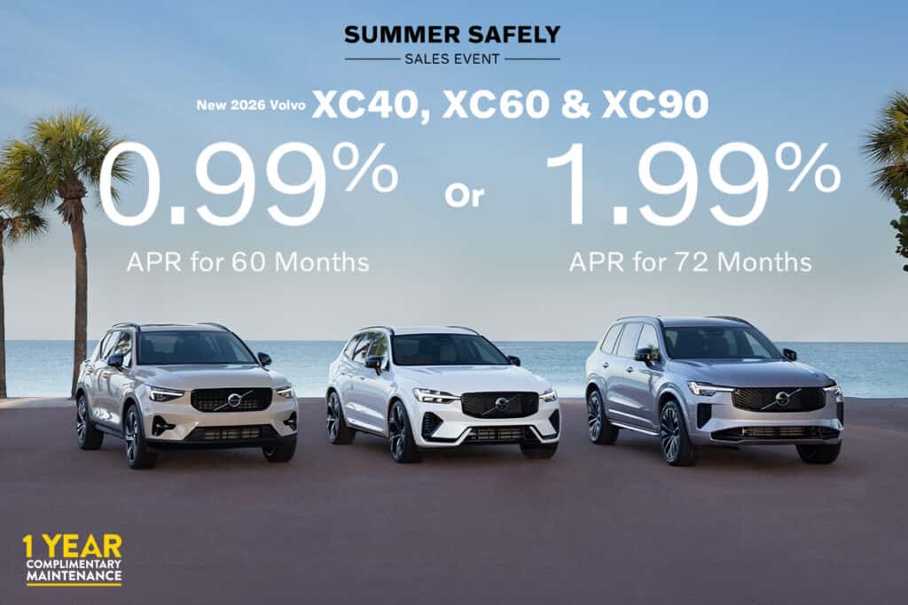 New 2026 Volvo XC40, XC60 & XC90