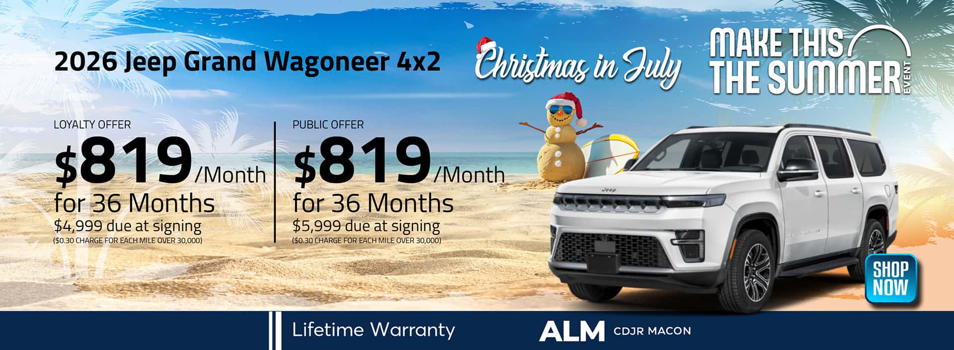 2026 Jeep Grand Wagoneer leasing offer ALM CDJR Macon