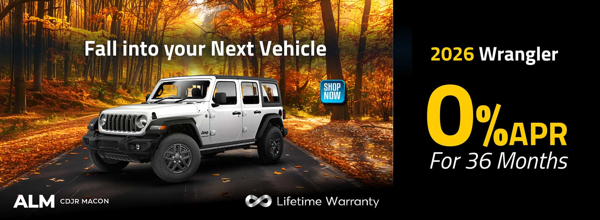 2026 Jeep Wrangler 0% APR for 36 months