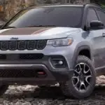 Jeep by river