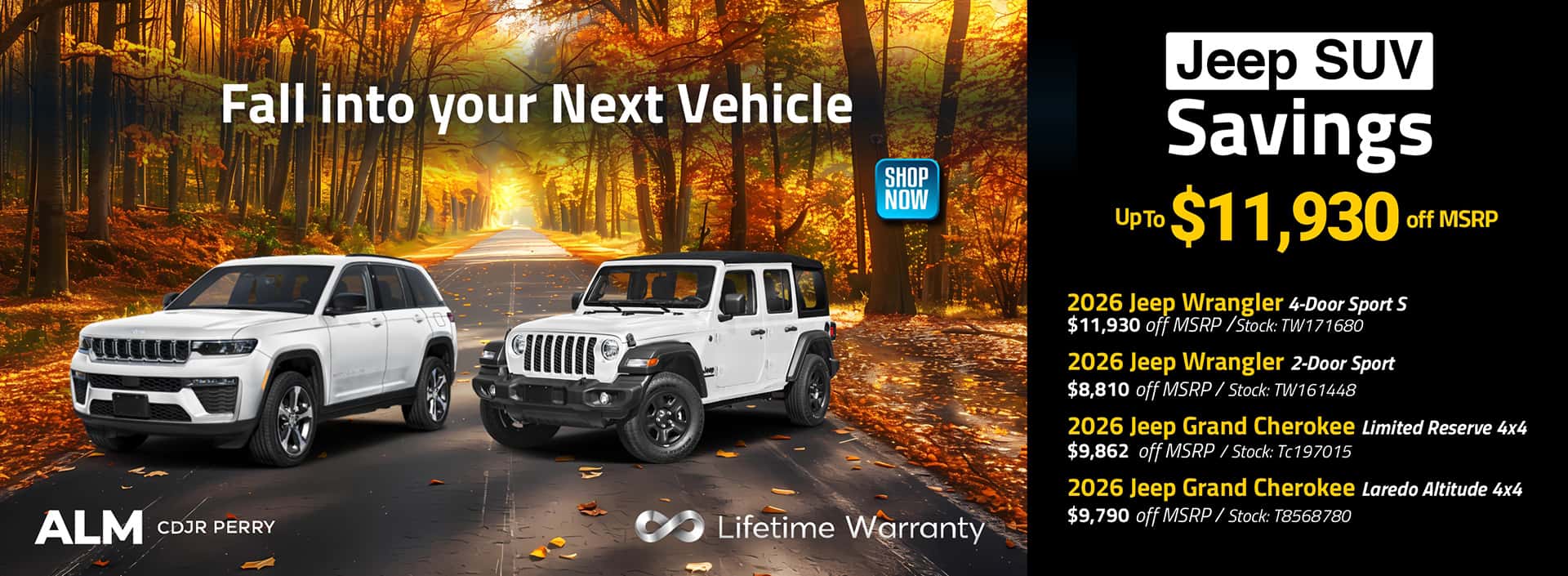 Jeep SUV Savings