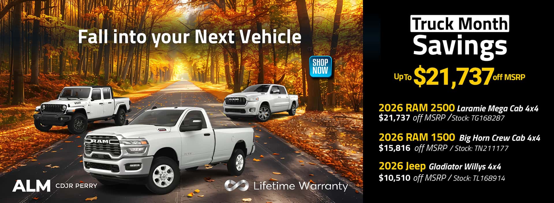 Truck savings month