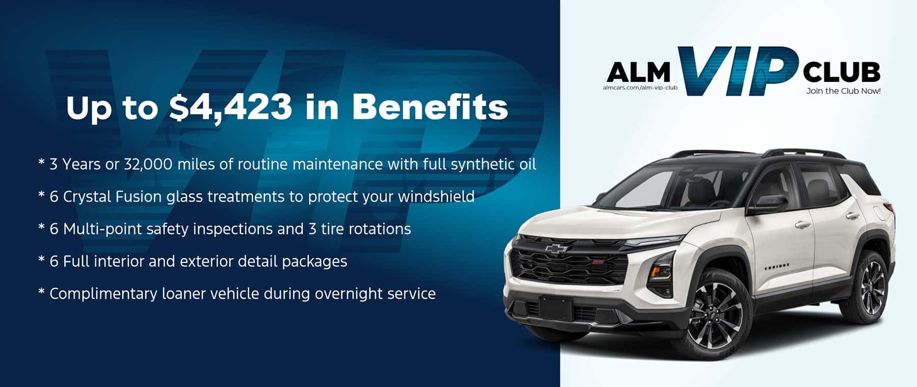ALM VIP Club Benefits. ALM Chevrolet South - Union City, GA
