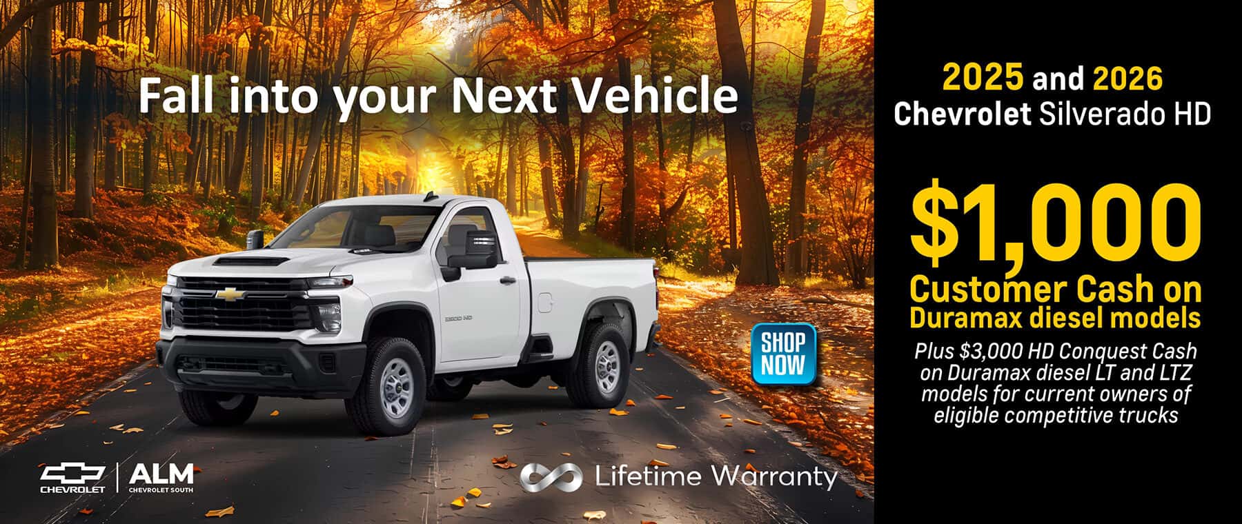 2025 2026 Silverado HD cash offer