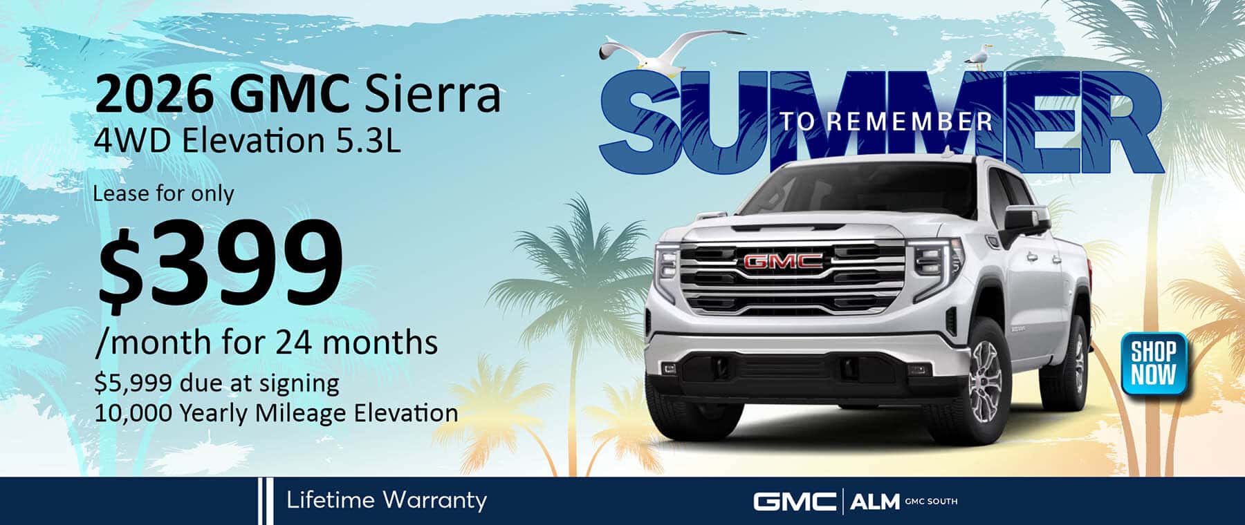 2026 GMC Sierra 1500 5.3 lease offer ALM GMC South - Morrow, GA