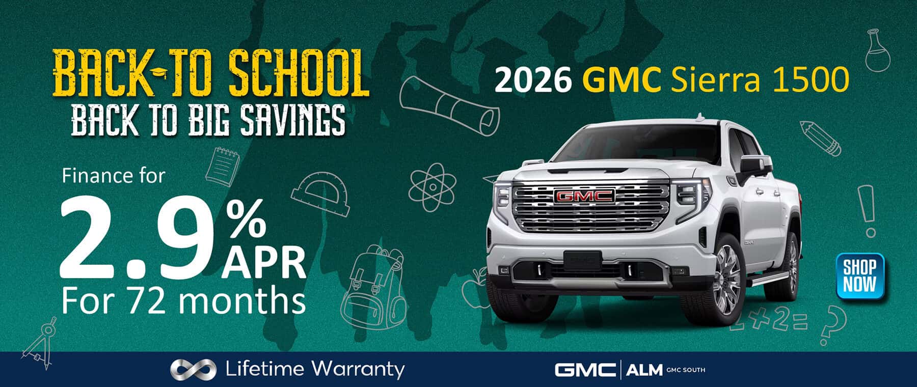 2026 GMC Sierra 1500 - Finance for 2.9% for 72 months - ALM GMC South. Morrow, GA
