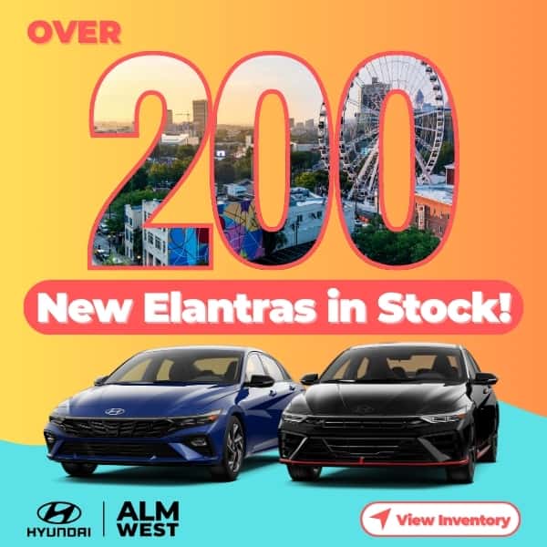 We have A TON of new Elantras in stock and ready for delivery!