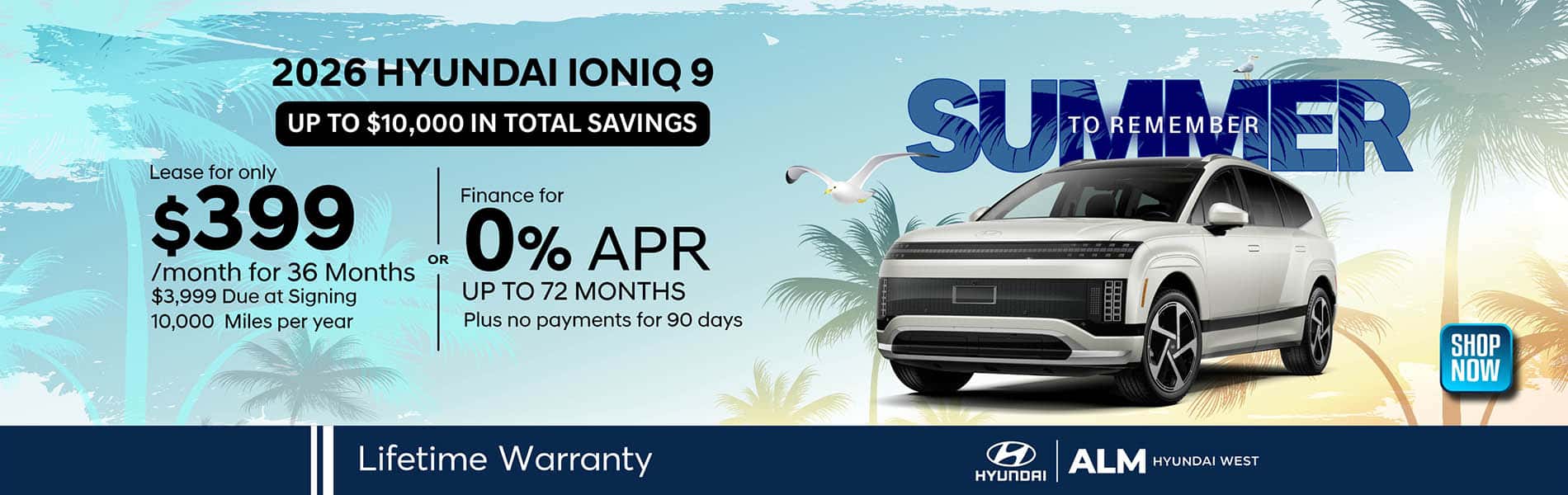 2026 Hyundai IONIQ 9 Lease and finance offers. ALM Hyundai West - Lithia Springs,.